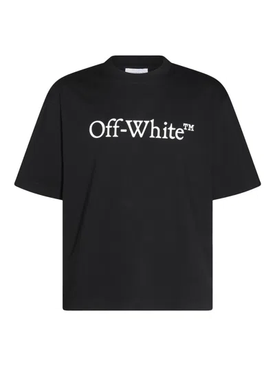 OFF-WHITE BLACK COTTON T-SHIRT