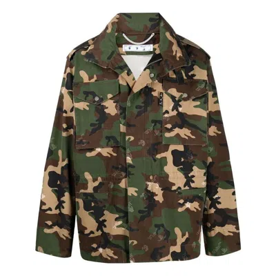 Off-white Camo Field Jacket 'camo' In Green