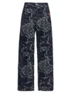 Off-white Camouflage Jacquard Straight-leg Jeans