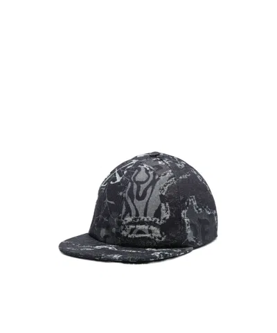 Off-white Camouflage Baseball Hat In Black