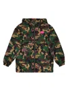 Off-white Techno Fabric Jacket In Brown
