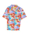 Off-white Camouflage-print Short-sleeved Shirt In Multicolor