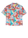 Off-white Camouflage-print Short-sleeved Shirt In Multicolour