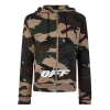 Off-white Camouflage Zipper Jacket Green In Multi