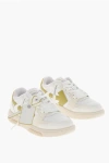 Off-white Canvas Out Of Office Sneakers With Leather Details In White