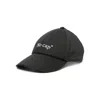 Off-white Slogan Embroidered Baseball Cap In Black