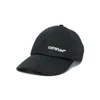Off-white 3d Logo Bksh Baseball Cap Accessories In Black