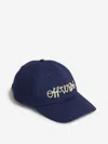 Off-white Script-logo Baseball Cap In Blue