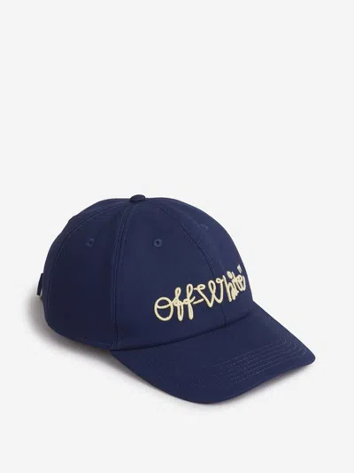 Off-white Cap Logo In Blue