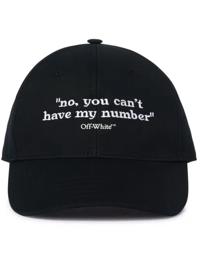 Off-white Caps & Hats In Black