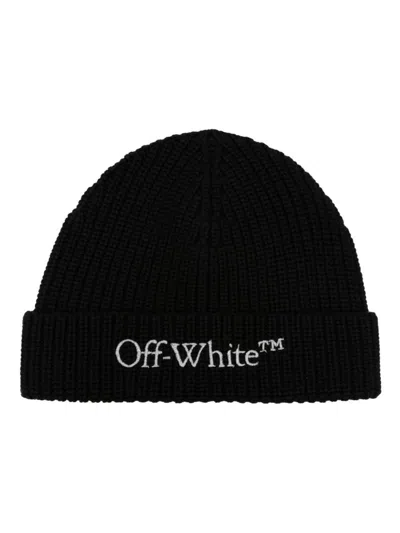Off-white Caps & Hats In Black Silv