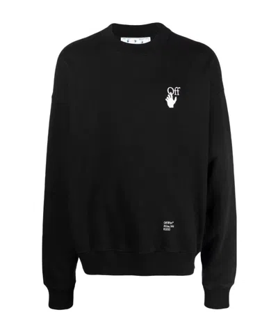 Off-white Carav Arrows Motif Sweatshirt In Black