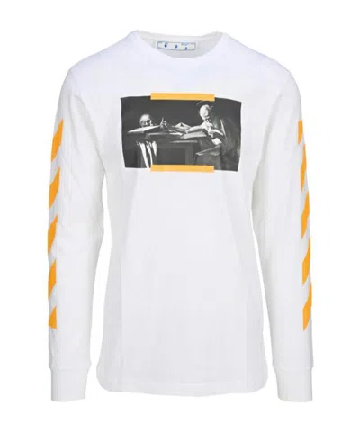 Off-white Caravaggio Painting Print T-shirt In White