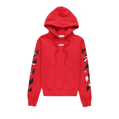 Pre-owned Off-white Caravaggio Arrow Hoodie 'red'