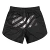 Off-white Caravaggio Arrow Mesh Track Shorts Black