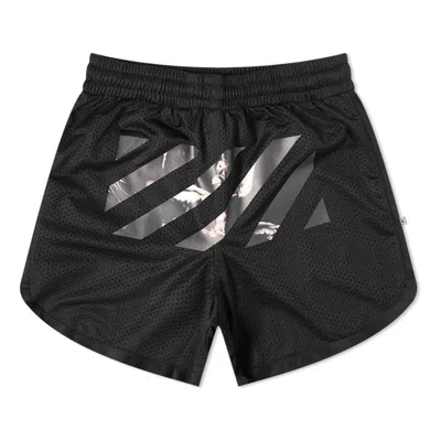 Off-white Caravaggio Arrow Mesh Track Shorts Black