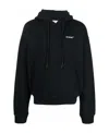 Off-white Blackwhite Windy Arrow Skate Hoodie In Black