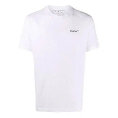 OFF-WHITE OFF-WHITE CARAVAGGIO ARROW PATTERN SHORT SLEEVE WHITE
