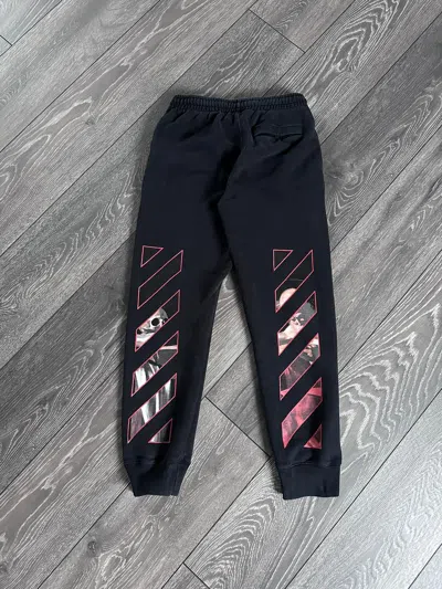 Pre-owned Off-white Caravaggio Black Sweatpants Joggers