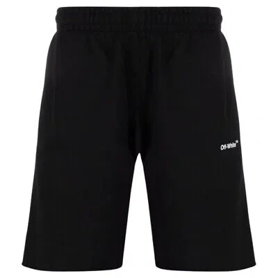 Pre-owned Off-white Caravaggio Diag Sweatshort Black
