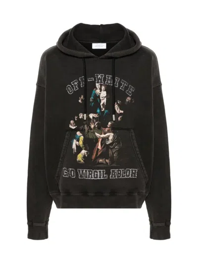 OFF-WHITE CARAVAGGIO MARY SKATE LOGO HOODIE