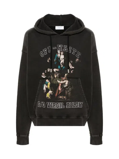 OFF-WHITE OFF-WHITE CARAVAGGIO MARY SKATE LOGO HOODIE