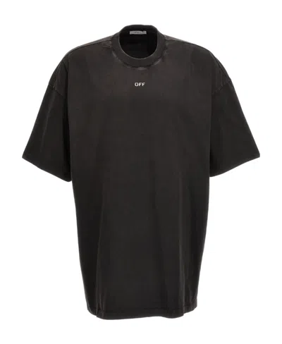 Off-white Caravaggio Painting-print Cotton T-shirt In Black