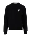 Off-white Caravaggio Painting-print Crew-neck Sweatshirt In Black