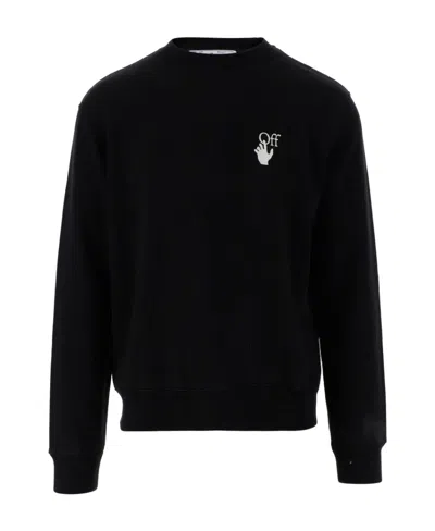 Off-white Caravaggio Painting-print Crew-neck Sweatshirt In Black