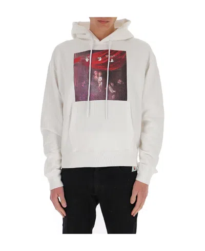 Off-white Caravaggio Print Hoodie In Black