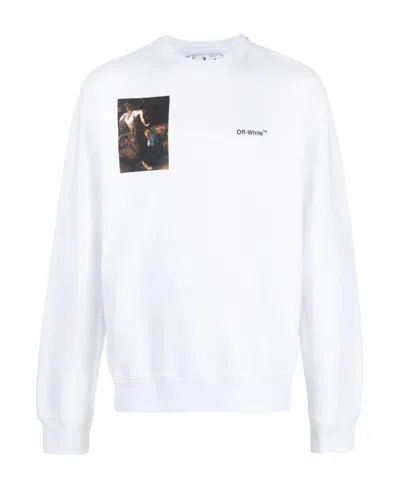 Off-white Caravaggio-print Sweatshirt In White