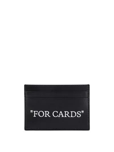 Off-white Card Holder In Black