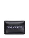 Off-white Wallets In Black