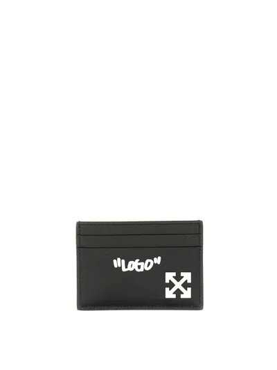 Off-white Off White Jitney Quote Credit Card Case Men In Black