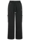 Off-white Off White Cargo Book' Black Cotton Pants In Black