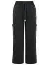 Off-white Off White Cargo Book' Black Cotton Pants In Black