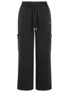 Off-white Off White Cargo Book' Black Cotton Pants In Black