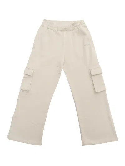 OFF-WHITE CARGO BOOKISH SWEATPANT LIGHT GREY - SIL