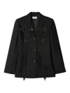 Off-white Off White Cargo Jacket With Straps In Black