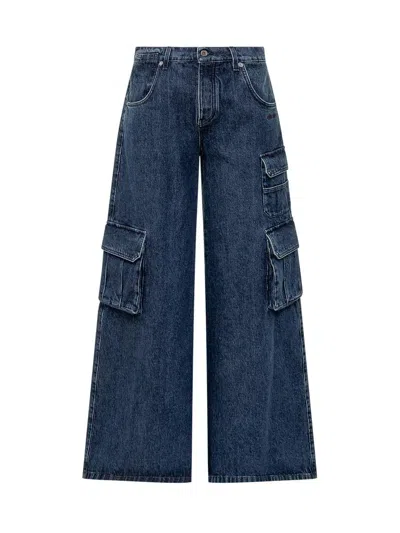 Off-white Cargo Jeans With Logo