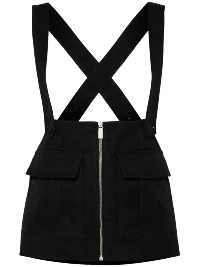 Off-white Cargo Mini Skirt In Black-bl