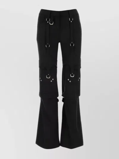 Off-white Black Stretch Polyester Blend Cargo Pant