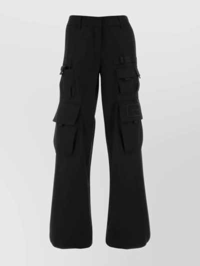 OFF-WHITE CARGO PANT WITH WIDE LEG CUT