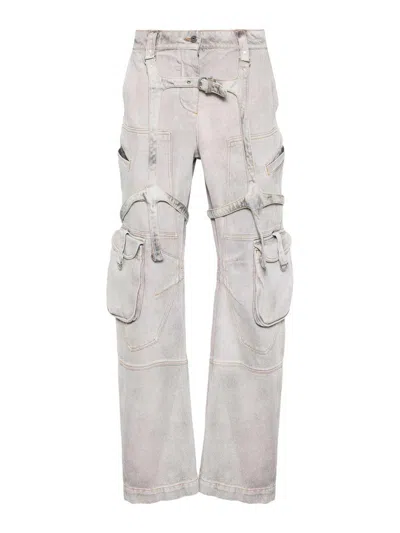 Off-white Cargo Trousers In Beige