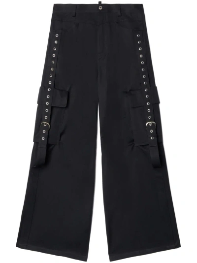 Off-white Cargohose Mit Schnallenverschluss In Black