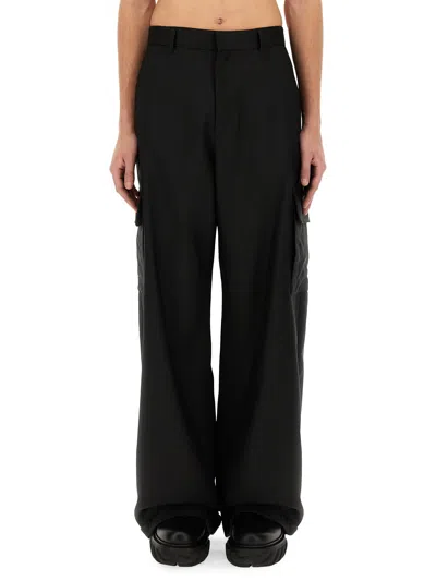 Off-white Ow Emb Drill Cargo Pant In Black