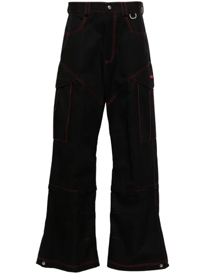 Off-white Black Embroidered Logo Cargo Pants