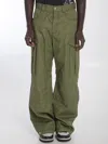 Off-white Off White Men Cargo Pants In Cotton In Green