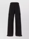 Off-white Cargo Pants With Wide Leg And Pockets In Black