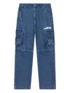 Off-white Cargo-pocket Jeans In Blue